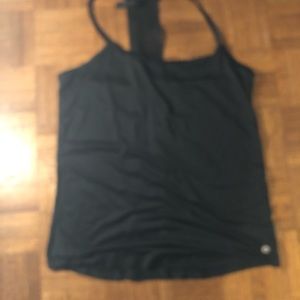 black athletic tank top lightly used